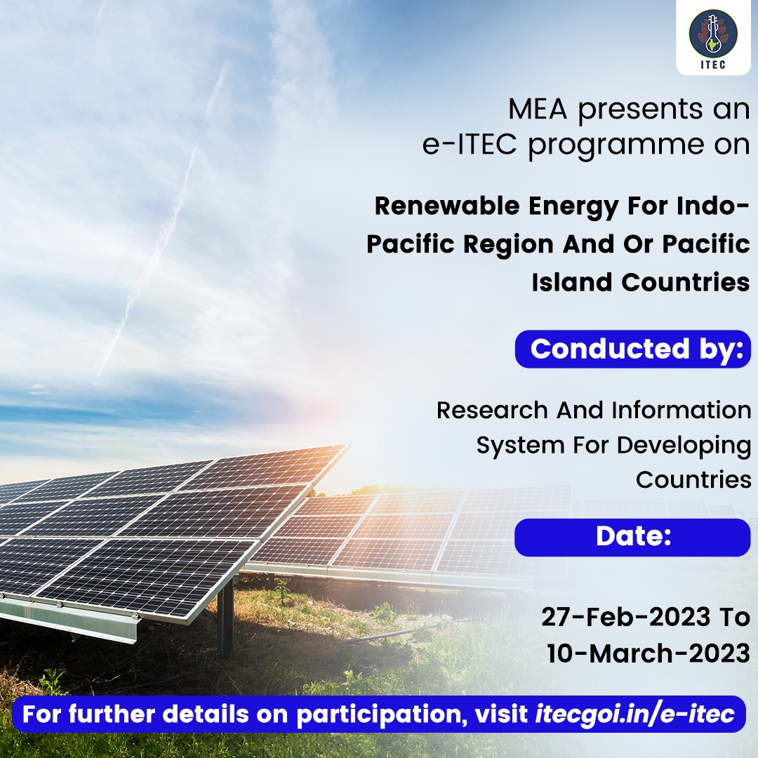 ITEC Indian Technical and Economic Cooperation